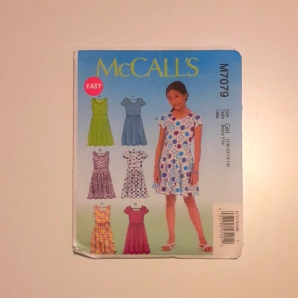 Kids Dress Pattern - Multicolor - Picture 1 of 3